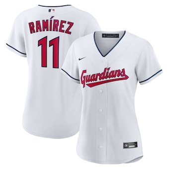 womens nike jose ramirez white cleveland guardians home repl